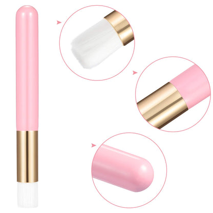 20 Pieces Lash Shampoo Brushes, Peel off Blackhead Brush Remover Tool, Nose Pore Deep Cleaning Brush, Facial Cleansing Brushes, Eyelash Extensions Blackhead Brush Washing Brush Lash Cleanser (Pink)