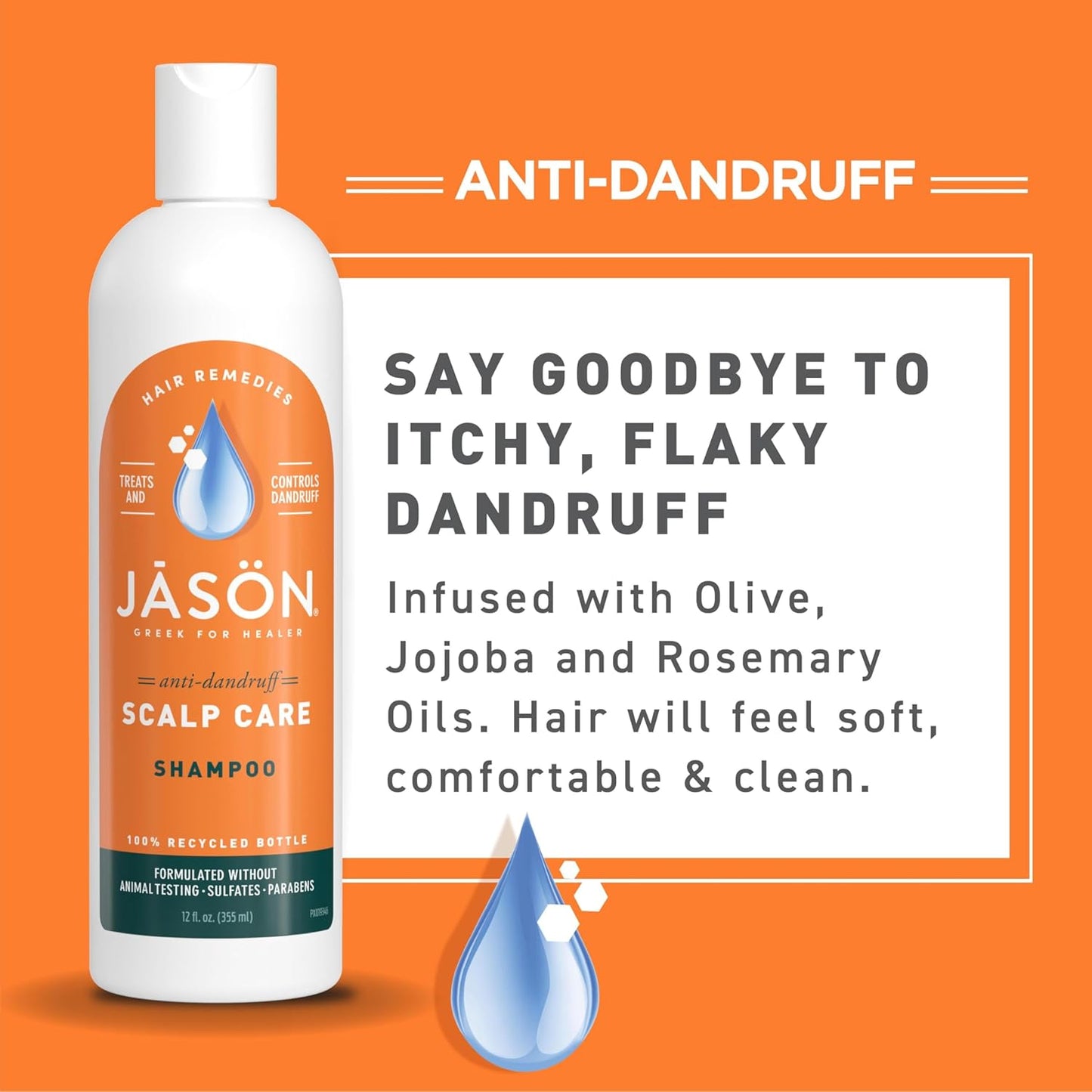 Dandruff Relief Treatment Shampoo, 12 Oz (Packaging May Vary)